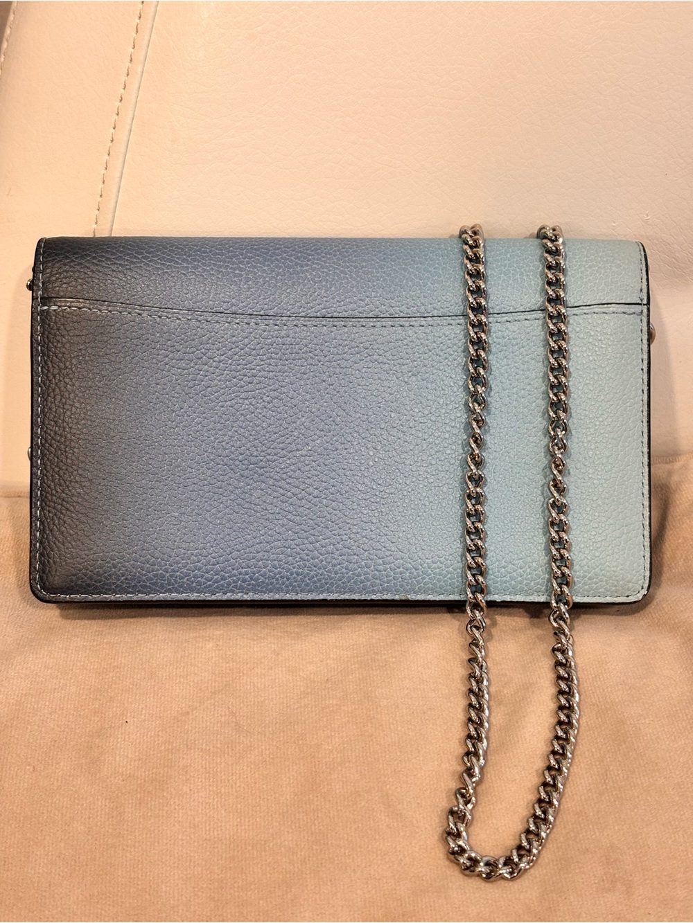 COACH Hayden Foldover Crossbody Clutch with Ombré Willow Floral Rivets. - Picture 10 of 16